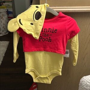 Disney Winnie the Pooh Red and Yellow Bodysuit